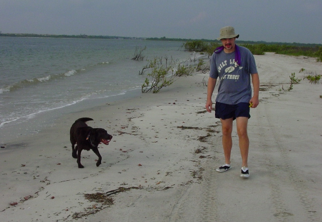 Mack and Ursa at the Beach